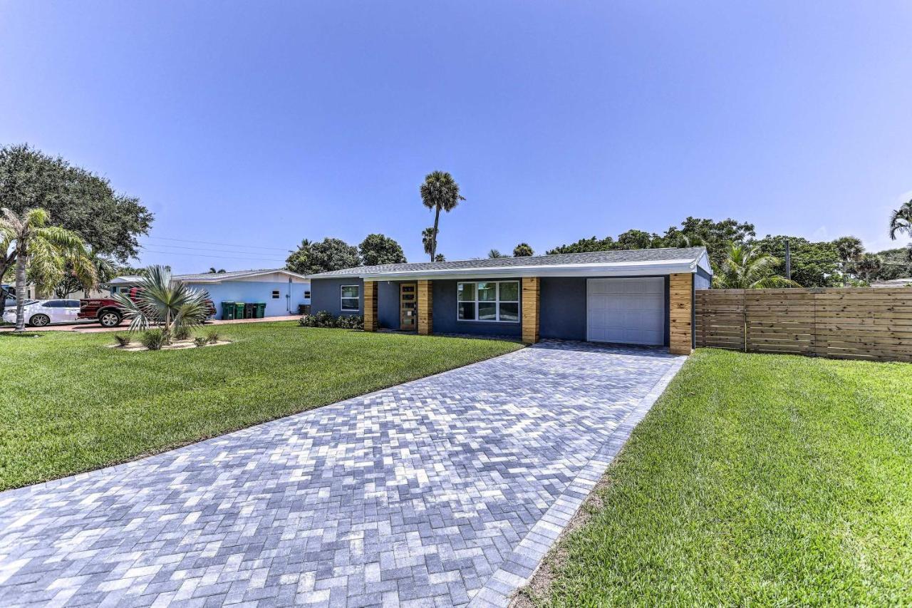 Beach House With Outdoor Kitchen, Walk To Coast Cocoa Beach Buitenkant foto